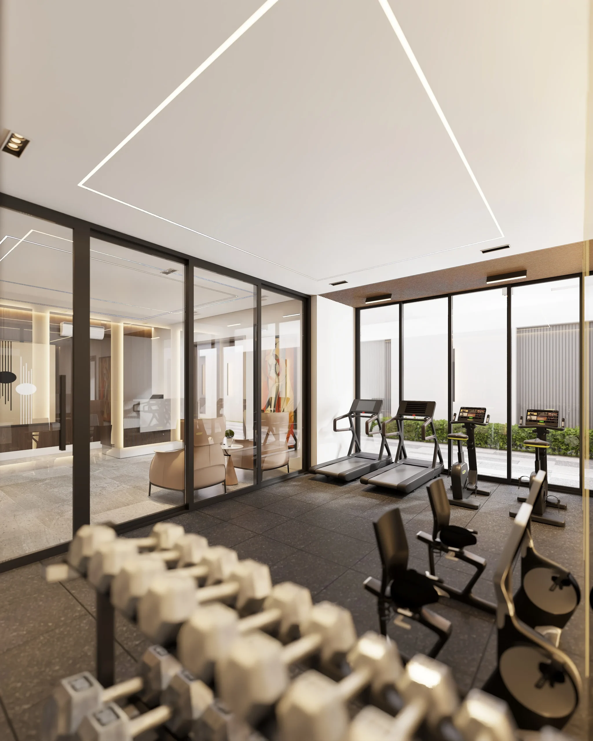 RECEPTION - gym view
